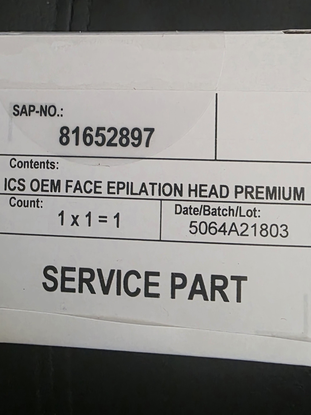 Face Epilation Head Premium - White